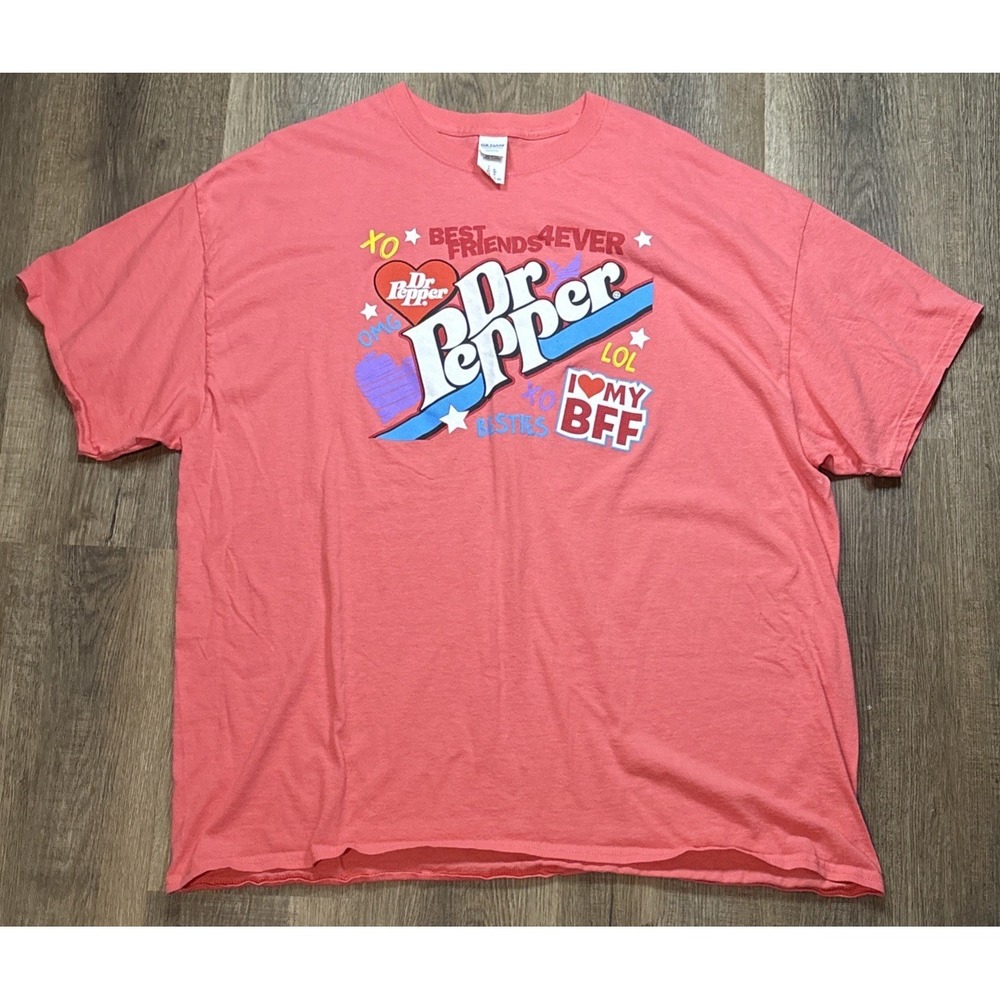 Dr Pepper T-Shirt Sz 2XL Bestfriends Besties Valentines Day I love my BFF Nice!